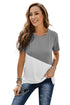 Crew Neck Colorblock Tee